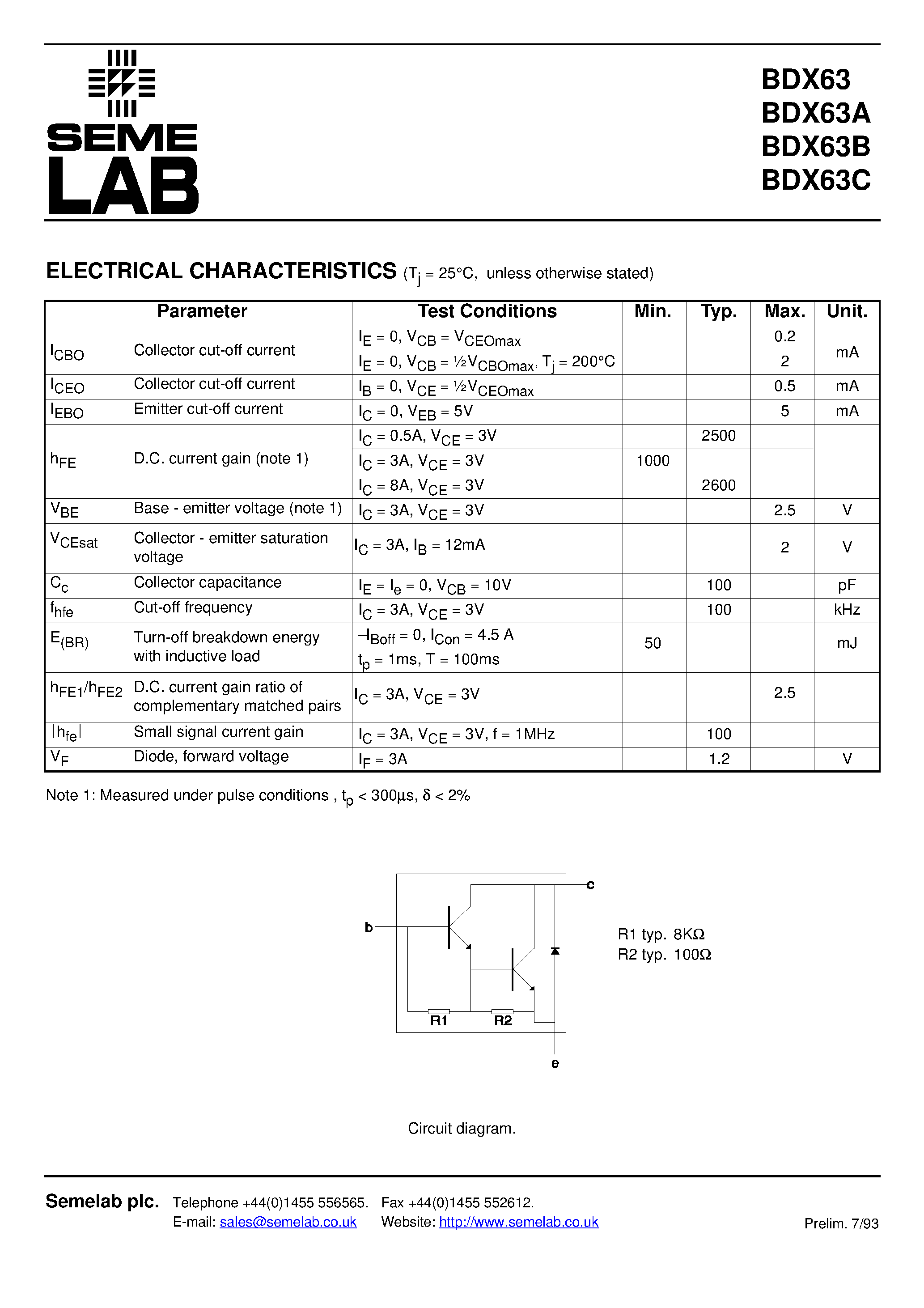 What is bdx54c?