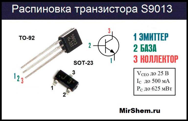 S9013 транзистор характеристики, datasheet, аналоги, цоколевка