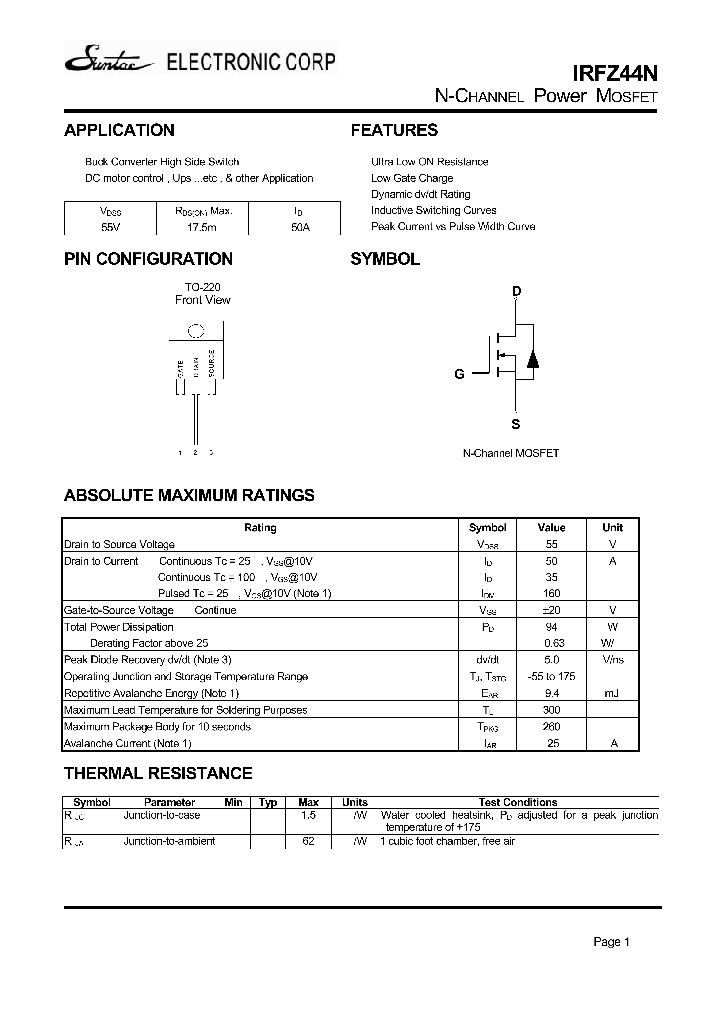 Irfbc20l pdf даташит