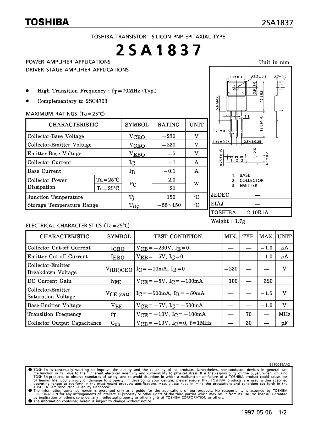 Транзистор a733: его характеристики, datasheet и цоколевка