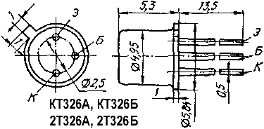 Характеристики и цоколёвка транзистора кт326