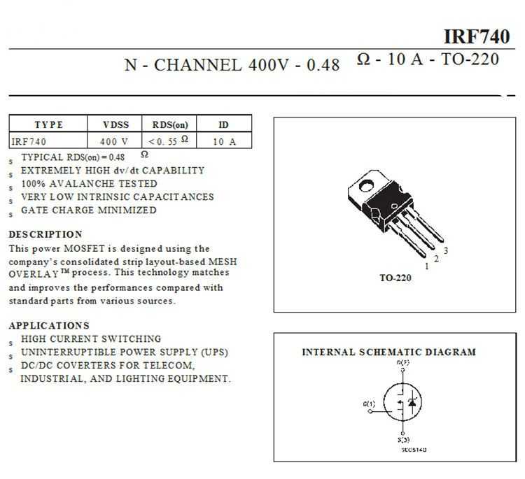 Замена транзистора irf740: варианты и аналоги - otvetimfaq.ru