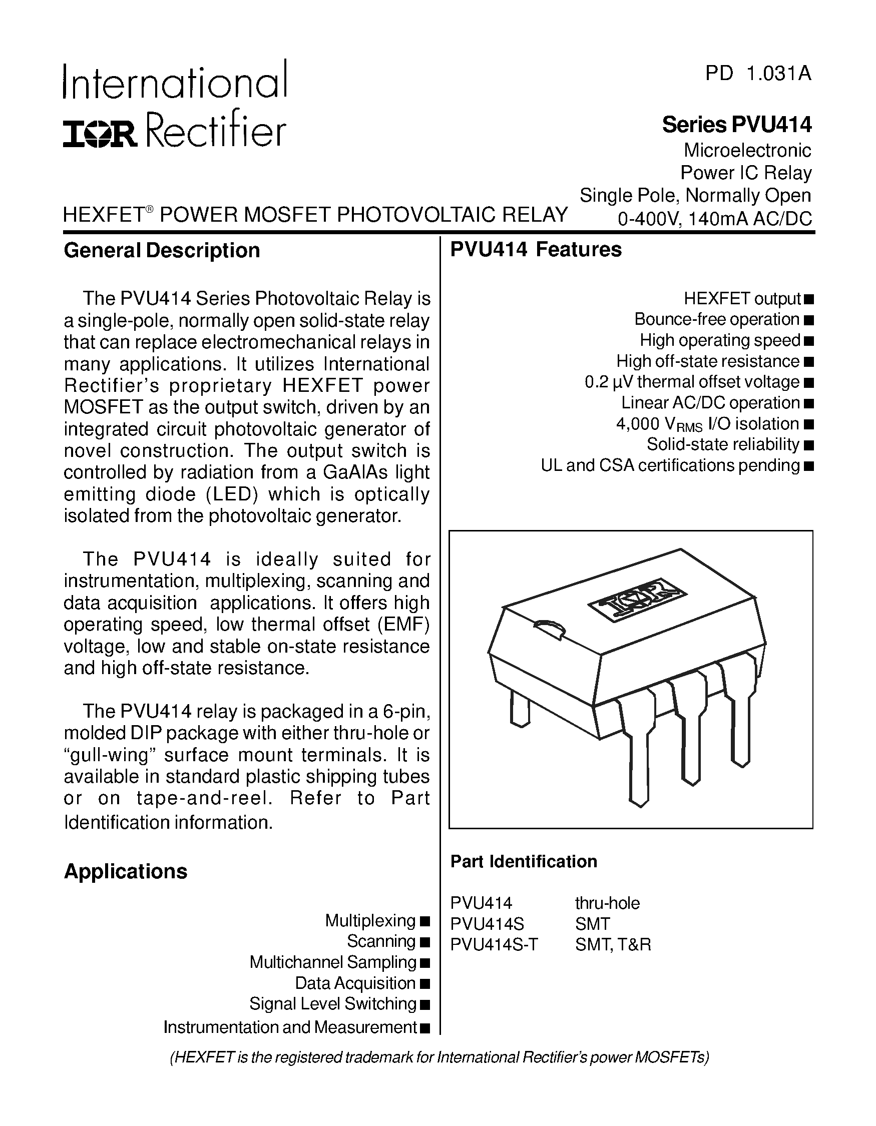 Irf2804 pdf ( даташит ) - hexfet power mosfet