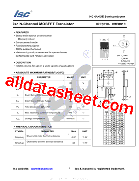 Irl3803
 
 - параметры транзистора mosfet, его аналоги, datasheet - справочник транзисторов