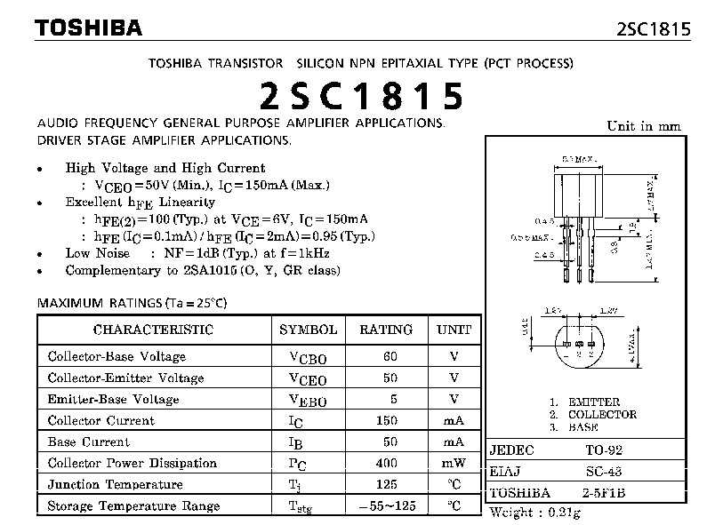 Транзистор a733: характеристики, datasheet и аналоги