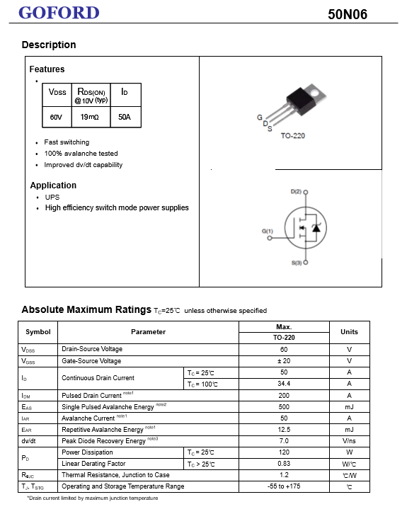 Irf720 datasheet & application notes - datasheet archive