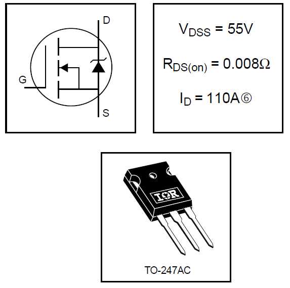 Irfp054n datasheet pdf ( pinout ) - power mosfet ( transistor )