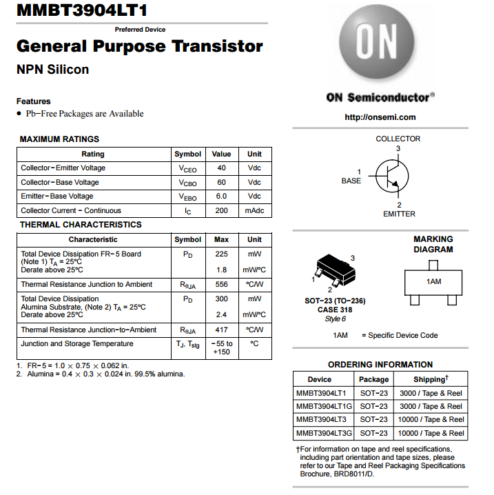 Fmmt2222a pdf ( даташит ) - sot23 npn silicon planar switching transistors